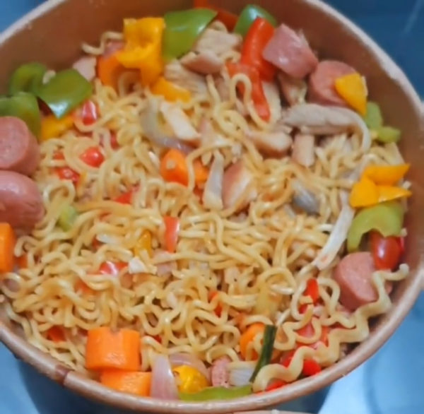 Chicken and Sausage Noodles