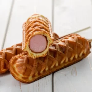 Waffle on Stick with Sausage