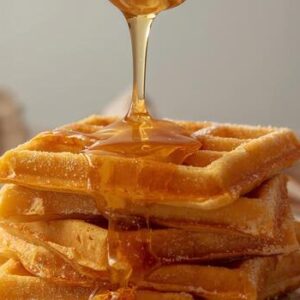 Waffle on Stick and Syrup
